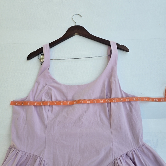 By Anthropologie Sleeveless Scoop-Neck Basque-Waist Midi Dress - Picture 7 of 8